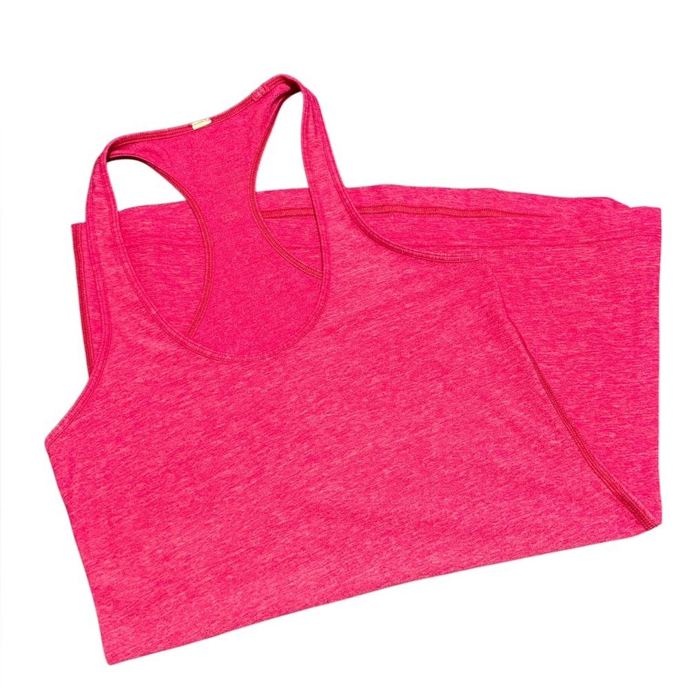 Lululemon Cool Racerback Tank Top Heathered Jewelled Magenta Pink 4 Athleisure - Picture 8 of 9